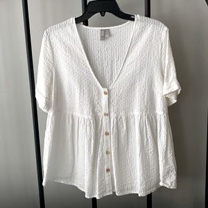 ASOS button up baby doll top